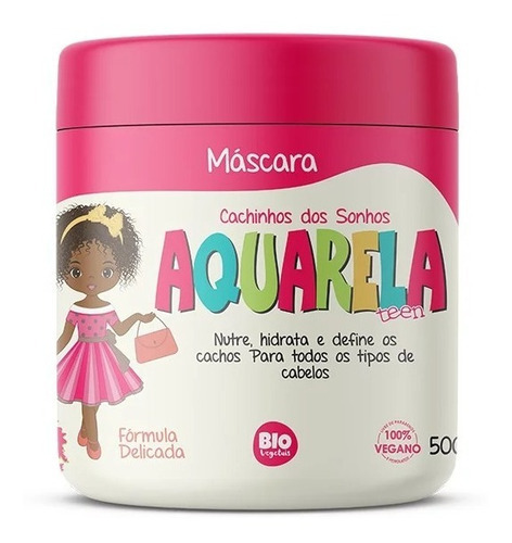 Máscara Aquarela Teen Cachinhos Dos Sonhos Biovegetais 500g