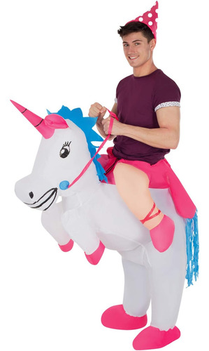 Morphsuits Disfraz Inflable Unicornio Talla Adulto, Disfraz