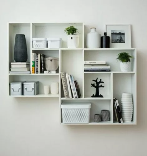 Estanteria Flotante Biblioteca Moderno Minimalista - $ 181.354,46  Estantes  de dormitorio, Diseño de estantería, Estanterías flotantes