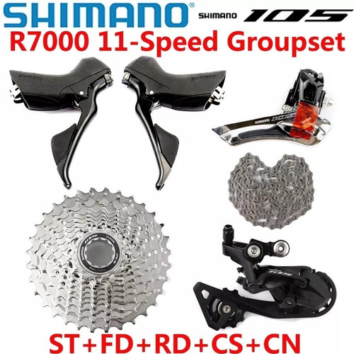 Grupo Shimano 105 R7000 22v - Sem Pedivela