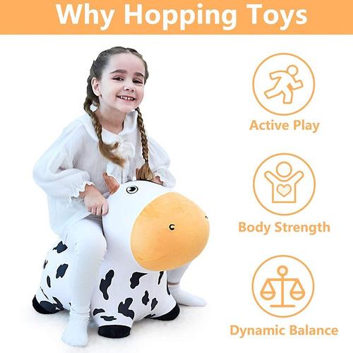 Imagen 4 de 7 de Montable De Vaca Para Niños Pequeños - Brinca Brinca 60cm