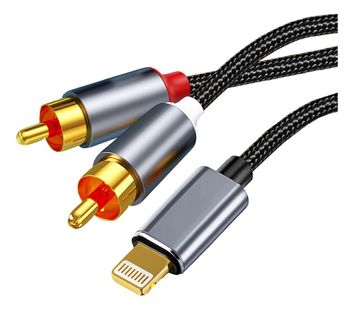 Tiedxioy Cable Rca Compatible Con iPhone, Cable De Audio Aux