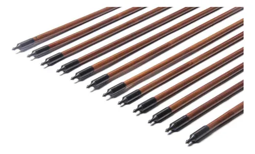 Pg1archery Flechas De Bambú Con Tiro Con Arco, 32 Pulgadas.