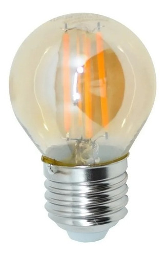 Pack X10 Lampara Led Gota Vintage 4w E27 Filamento Golden 