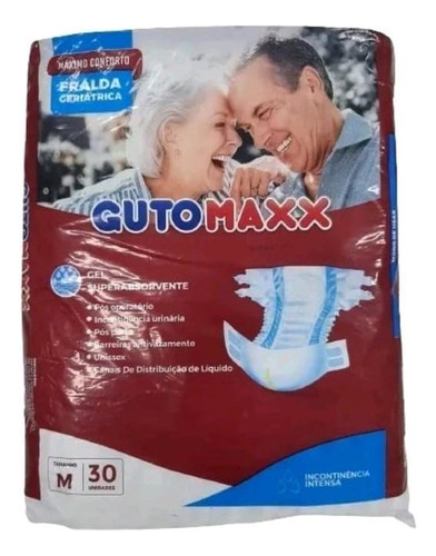 Fralda Geriátrica Guto Maxx Absorção - Tamanho M - 30 Unid.