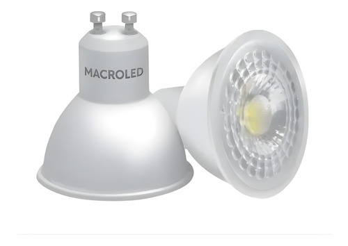 Dicroica Led 7w Gu10 220v Lampara 36° Macroled Pack X10