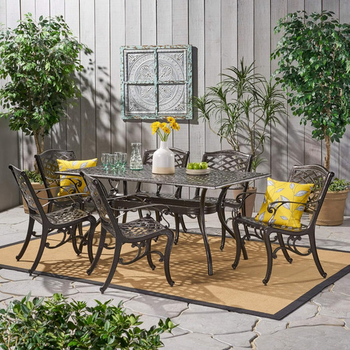 Set De Comedor De Patio; 7 Piezas; Christopher Knight Home