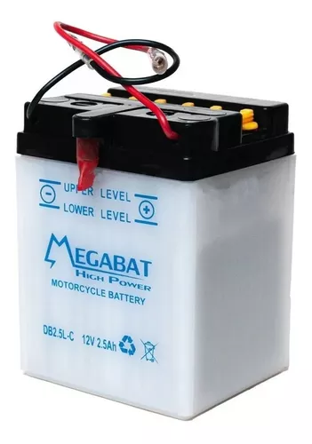 Bateria Moto Db2.5l-c 12v 2.5ah Megabat Dynavolt Yb2.5l-c