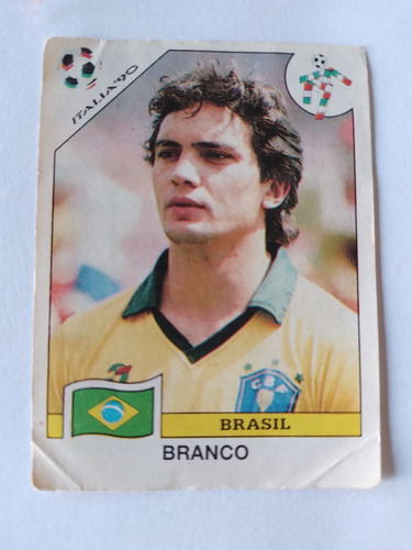 Figurita Mundial Italia 90 Num.200 Branco Brasil