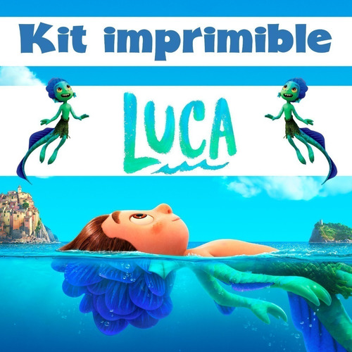 Kit Cumpleaños Imprimible Editable Luca + Colorear