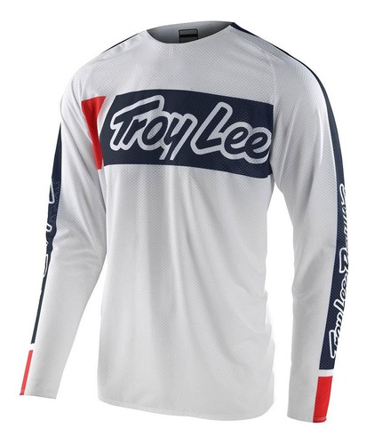 Jersey Motocross Enduro Troy Lee Pro Air Vox Blanco Se