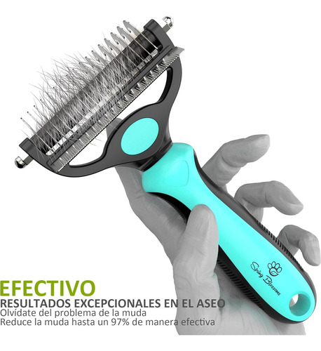 Profesional Cepillo Para Perro Chihuahua Cabeza Dual 2 En 1