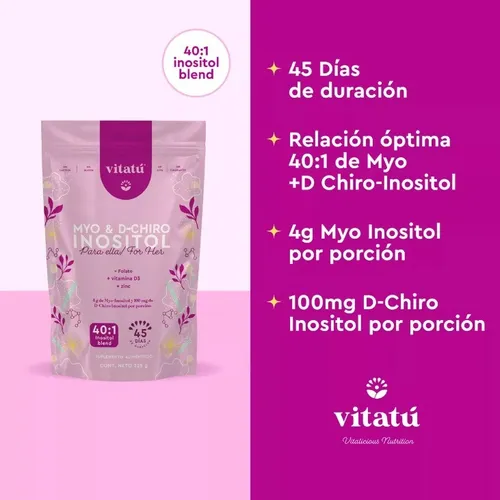Nuevo VitatĂș | Myo Inositol & D-chiro Inositol Mezcla Ideal