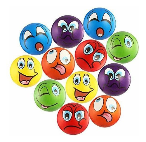 Akusety Silly Stress Ball, 12 Bolas De Favor De Fiesta (2.5