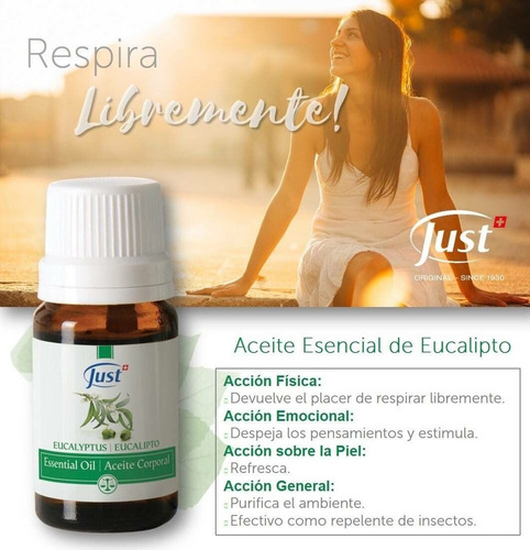 Aceite Esencial Swiss Just Eucasol Y Eucalipto - Alergias