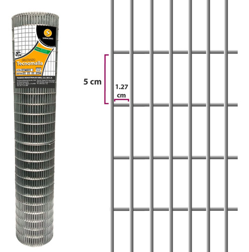 2 Mallas De Acero Multimalla Ab.1.27x5cm. Alt.61cm. L 10m