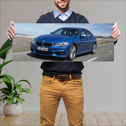 Cuadro 30x80cm Auto 2014 Bmw 4 Series Gran Coupe 155