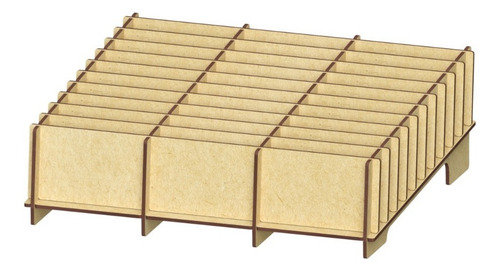Imagen 3 de 3 de 1 Pza Caja Organizador Mdf Para 30 Porta Celulares Rg606