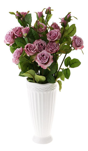 Flores Artificiales Ramo De Rosas Arreglo Floral