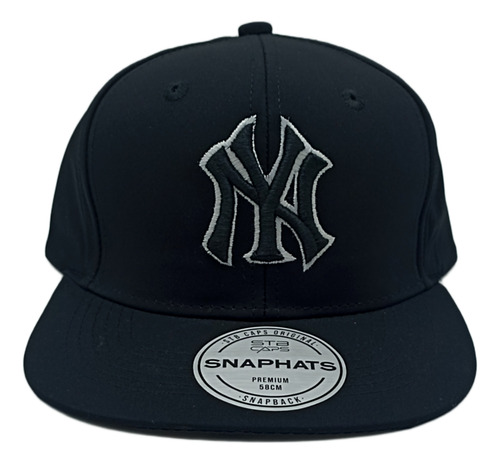 Gorra Letras Ajustable Unisex Bordada Unitalla Negro Unitalla