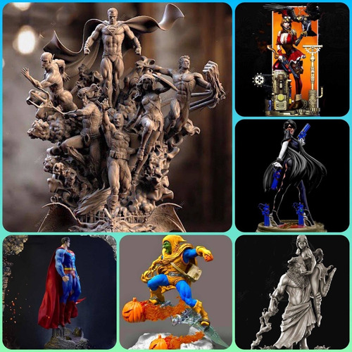 Archivo Digital Stl Pack Dioramas Vip # 93 Print 3d K013