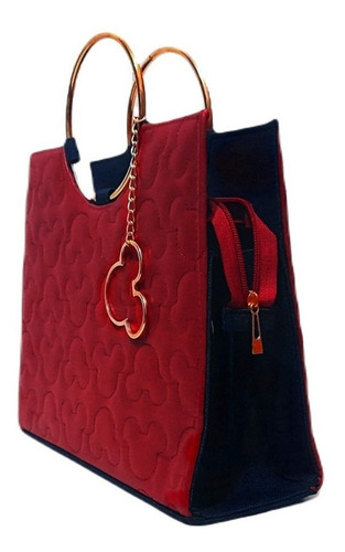 Imagen 3 de 6 de Bolso De Mano Mickey Mouse Nyny Mimie Para Mujer Elegante