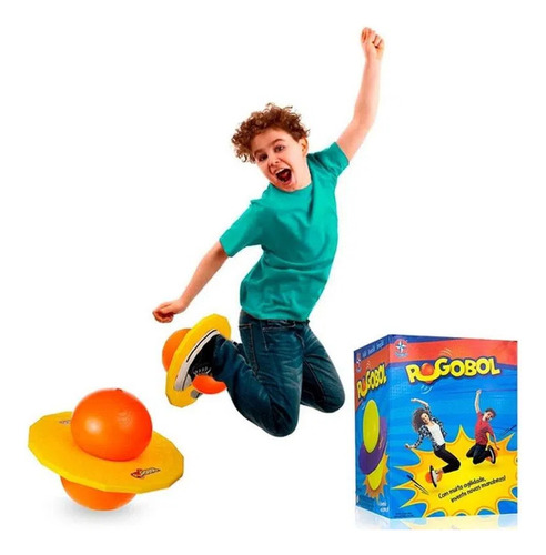 Pogobol Laranja Com Amarelo Pula Pula Estrela