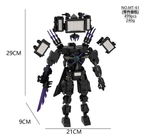 Toilet Man Building Blocks, Modelo Moc De Juguete Para Juego
