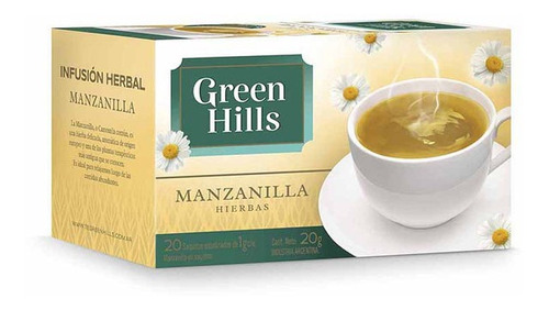 Te Negro Green Hills Manzana Saquitos X20