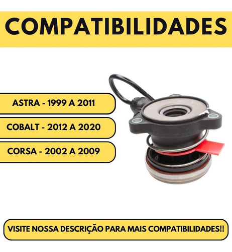 Atuador Embreagem Corsa Onix Cobalt Spin Prisma Vectra Astra