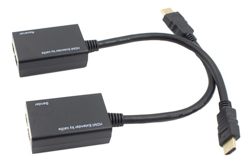 Extensão Hdmi 30m 1080p Cabo Lan Full Hd Extensor Hdmi
