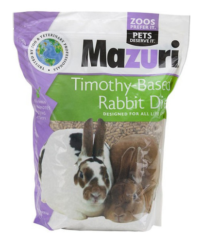 Alimento Mazuri Conejo Timothy Rabbit Diet 2,5 Kg