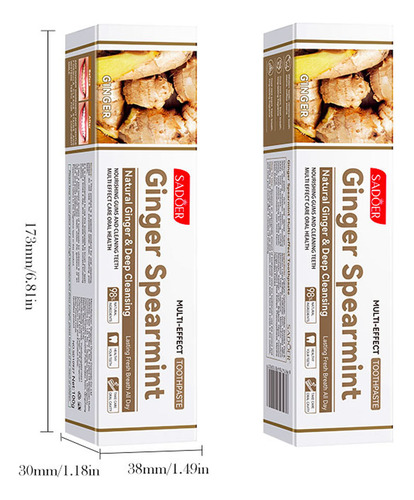 Pasta De Dientes Ginger Mint Clean Mint Pasta De Dientes Cle