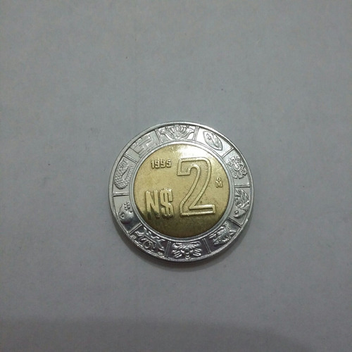 Moneda De Mexico 2 Pesos Año 1995