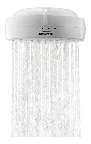 Imagem 2 de 4 de Chuveiro elétrico de parede Lorenzetti Fashion branco 5500W 127V