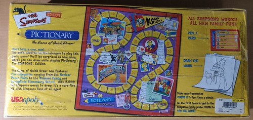 Juego De Mesa Pictionary Los Simpsons Edicion Limitada (Usado)