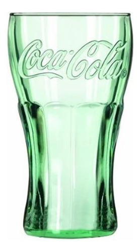 Libbey Coca-cola Vasos De Vidrio De 16 Onzas, Verde Geo
