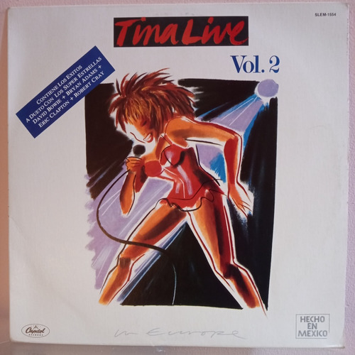 Tina Turner Live In Europe Vinilo Lp Bowie Clapton 