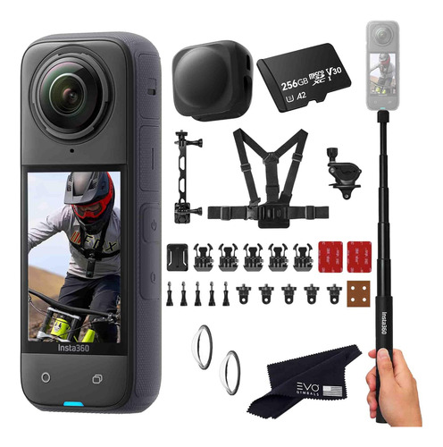 Insta360 X4 Bike Bundle - Cámara De Acción 360 Impermeable C