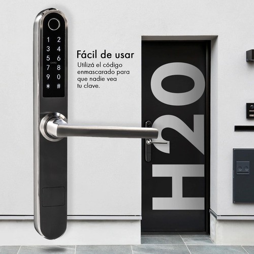 Imagen 8 de 10 de Cerradura Biometrica Smart Bluetooth Wifi Premium Exterior