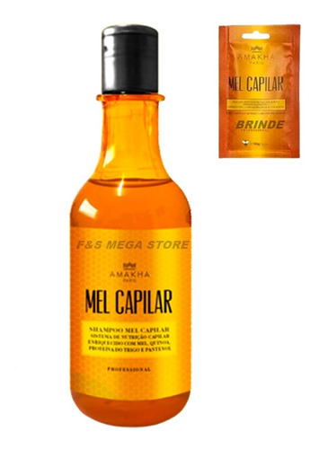 Shampoo Mel Capilar 300ml Amakha Paris Profissional