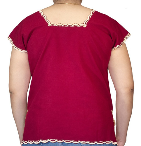 Blusa Estilo Huipil Realizada Por Artesanos Yucatecos.