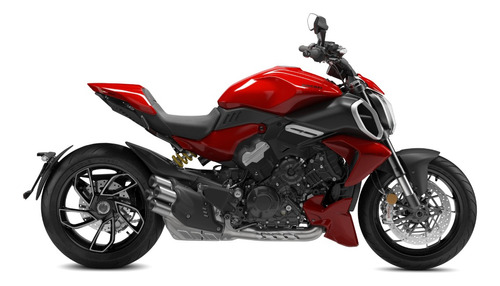 Forro Moto Broche + Ojillos Ducati Diavel V4 Red 2023