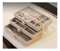Comprar Joyero Organizador De Joyas Cofre Pulseras Relojes 3 Niveles