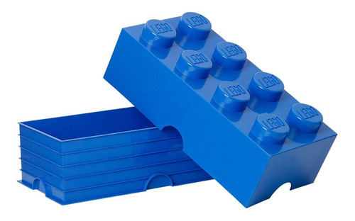 Lego Bloque Apilable Contenedor Original Grande Blue