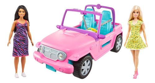Barbie Estate, Jeep Con Muñeca Y Amiga
