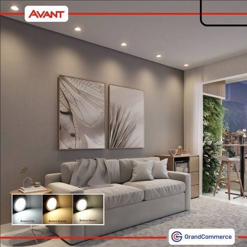 Kit 10 Spot Led 5w Quadrado Embutir 4000k Branco Avant Cor Branco Neutro 127/220V