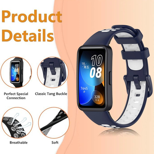 6 Pulseras De Silicona Deportivas Para Huawei Band 8