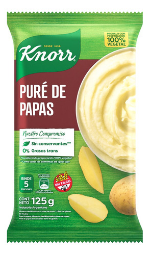 Pure De Papas Deshidratado X125 Gr - Knorr