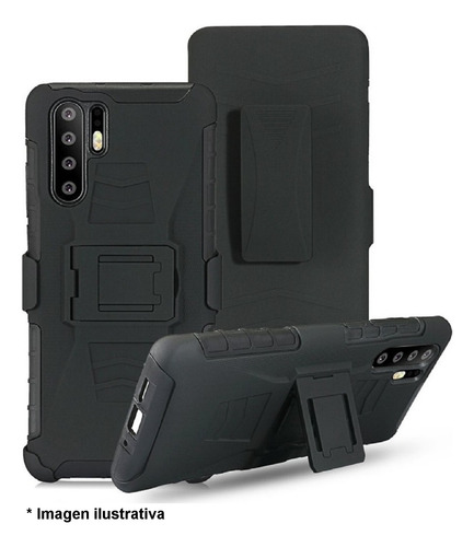 Funda Uso Rudo Moto G31 Case Clip 3 En 1 + 2 Micas Cristal